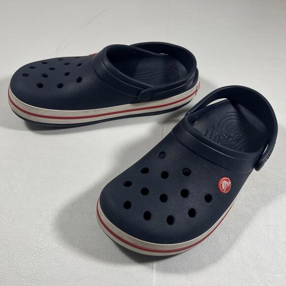 UsedVeryGood_crocs Unisex Crocband Navy Clogs and Mules - Navy_Sz6 - Picture 1 of 9